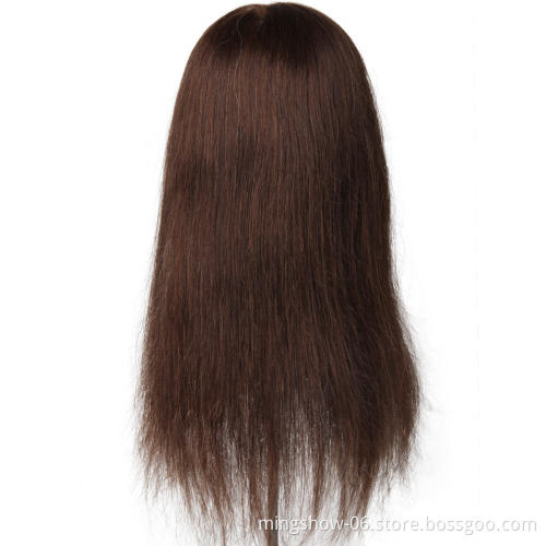 Natural hair training mannequins head with long hair